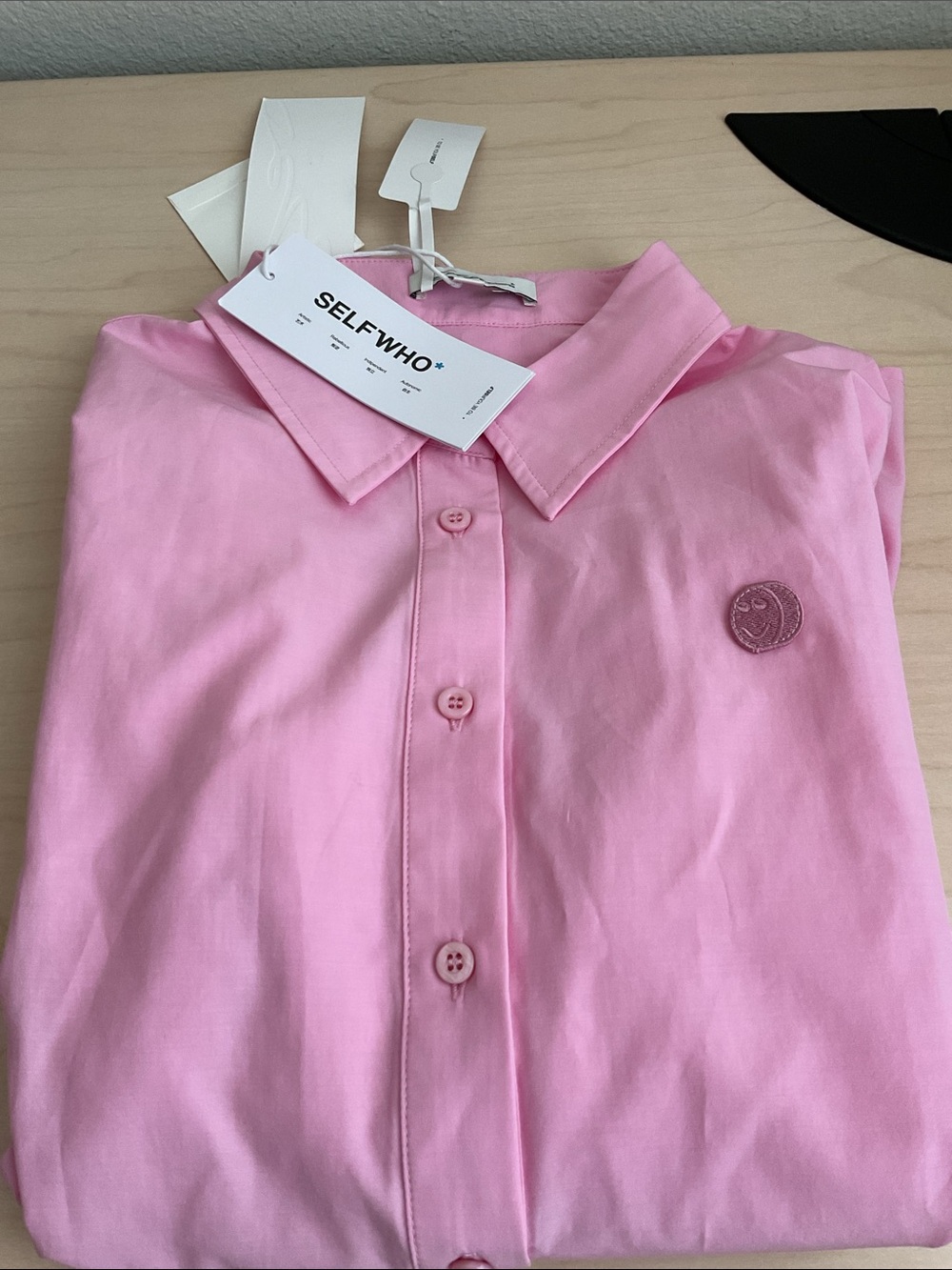 Selfwho
Pink Button-Up Shirt